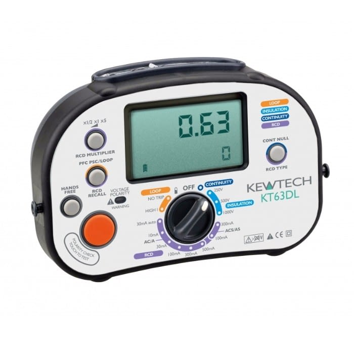Kewtech KT63DL Multifunction Tester The Calibration Centre