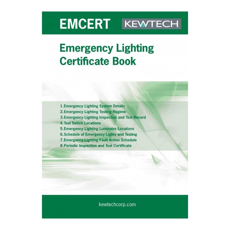 emergency lighting certificate download